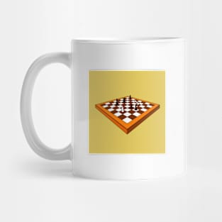 Chess Board | Chess Game | Digital Artwork by Artist Haitam Ouahabi Mug